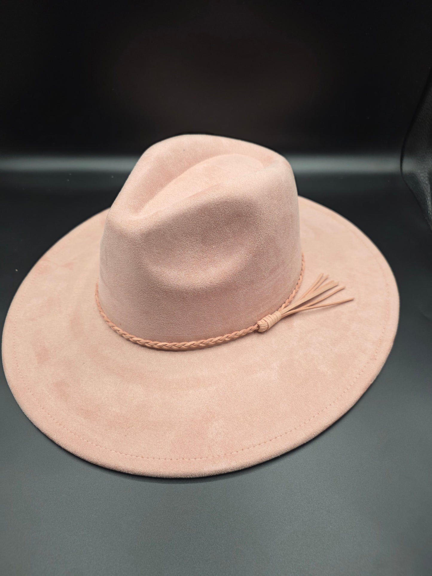 Peach wide brim