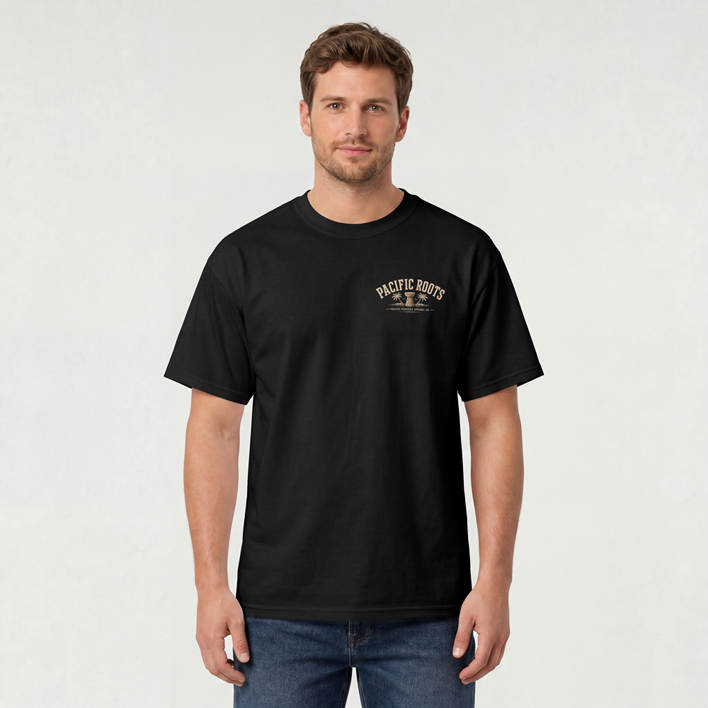 Pacific Roots Heritage Tee – Black